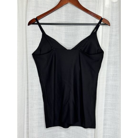 Artdear Black Camisole Built in Bra Spaghetti Straps Cami Tank Shapewear Sz XXL - Picture 6 of 7